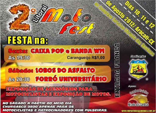 Revista Motoclubes: Litoral Moto Fest é o 4o. Melhor Evento de Motos do Nordeste.