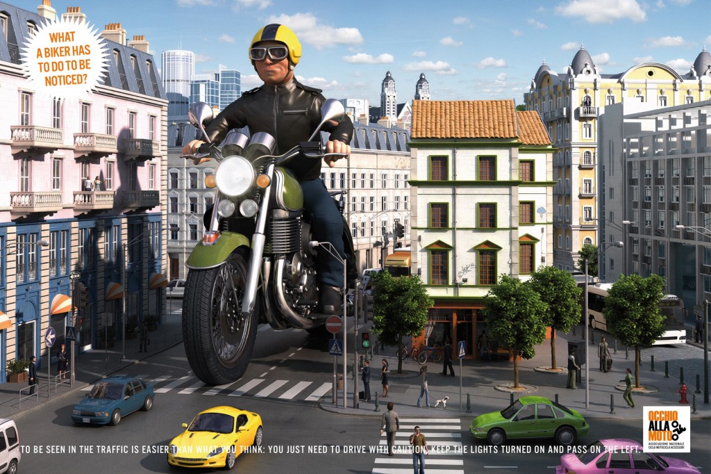 Campanha – O que um motociclista precisa fazer para ser visto no trânsito?