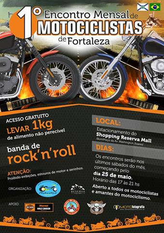 Fortaleza reúne motociclistas e triciclistas em encontro bimestral