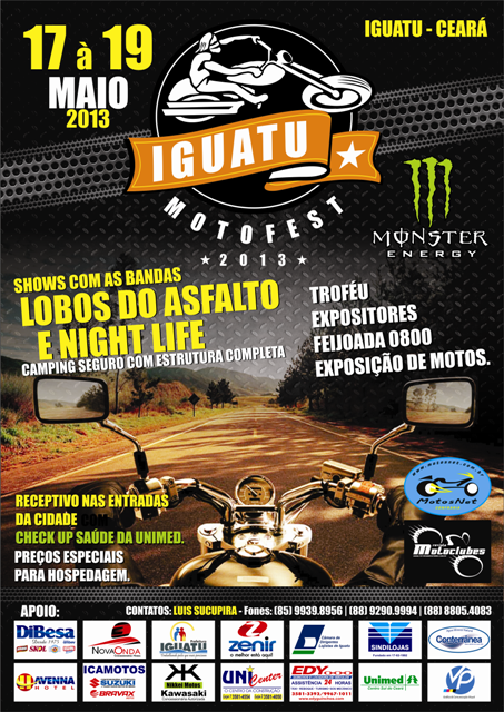 CONFIRA a programação do IGUATU MOTO FEST 2013