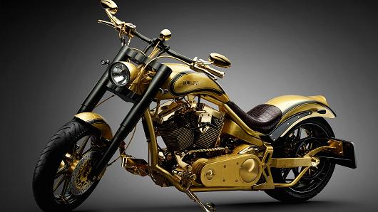 Você já pensou em ter uma moto de ouro?