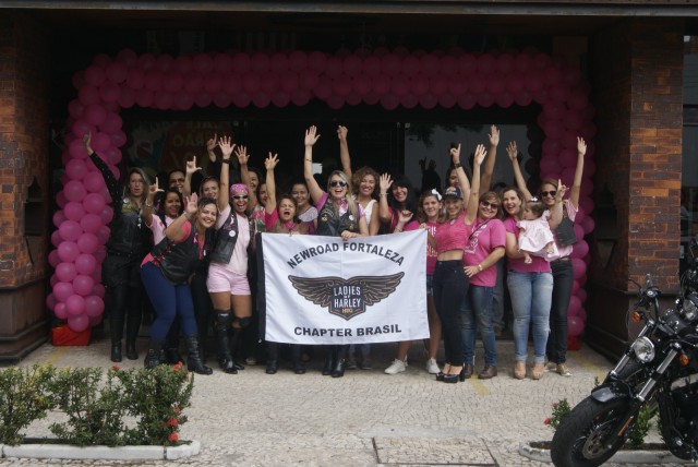 Ladies of Harley promove ação de conscientização da prevenção do câncer de mama no Outubro Rosa
