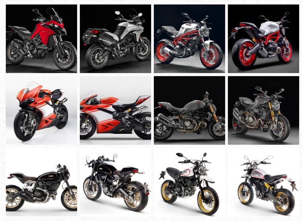 Os seis novos modelos da Ducati para 2017